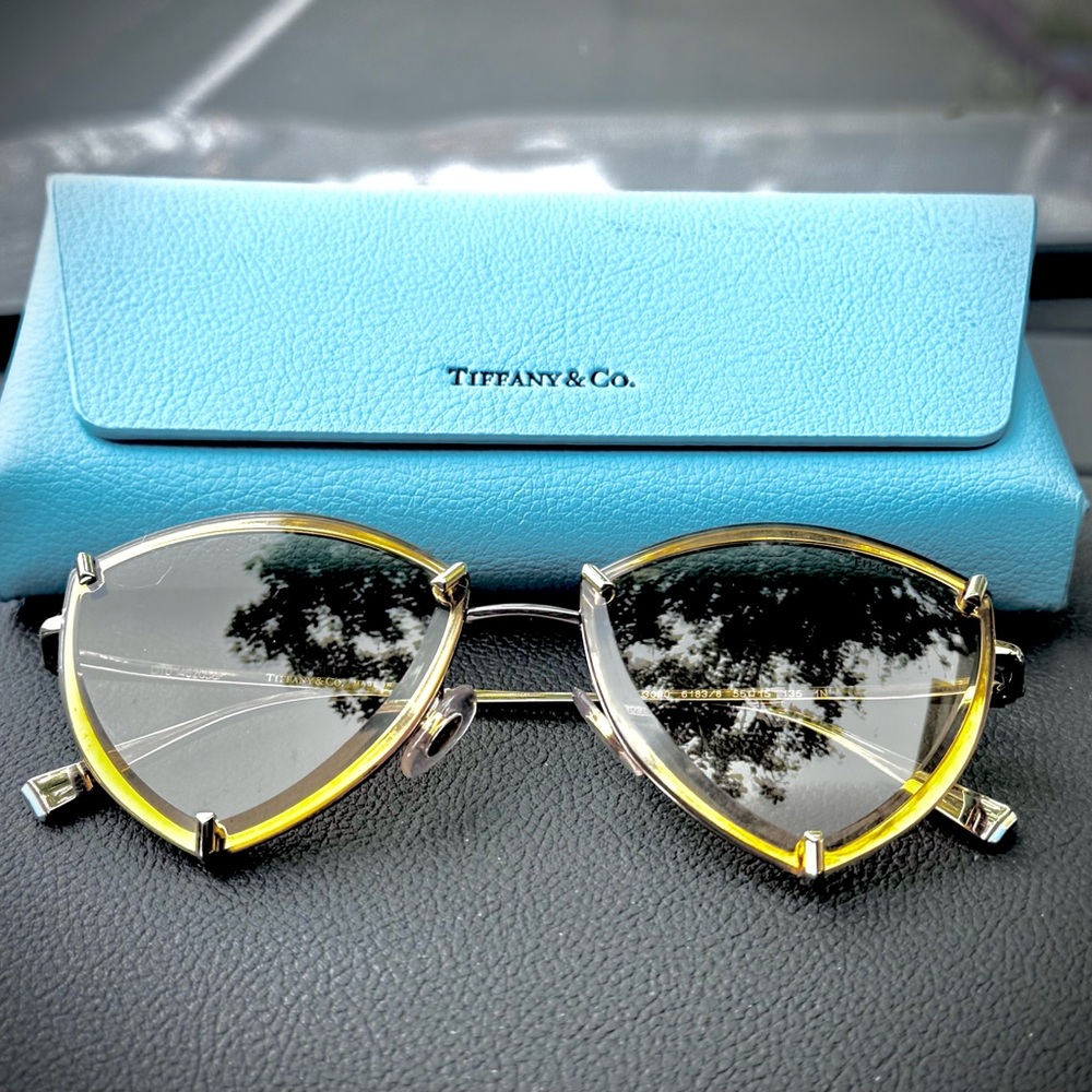 Tiffany & Co. Gold and Silver Women's Sunglasses